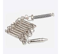 DREMDO Látigo De Nueve Secciones, Látigo De Combate De Acero Inoxidable Antideslizante, Látigo De Rendimiento De Artes Marciales para Niños Adultos Kung Fu Chino,S