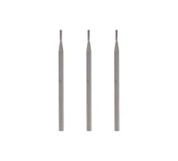 Dremel 111 Paquete múltiple de fresas de grabado - 3 fresas de grabado largas de forma cilíndrica con un diámetro de trabajo de 0,8 mm