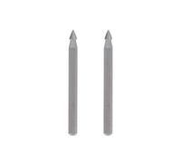 Dremel 118 - Juego de accesorios de fresado, 2 fresas de alta velocidad en forma de triángulo con un diámetro de trabajo de 3,2 mm