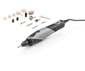 Dremel 2050 Stylo + Multiherramienta con Cable. Incluye 15 Accesorios y Conector de Alimentación de 9W, Gris