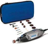 Dremel 3000 - Multiherramienta 130 W, kit con 15 accesorios y estuche, velocidad variable 10.000-33.000 rpm para tallar, grabar, fresar, amolar, limpiar, pulir, cortar y lijar
