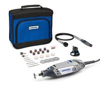 Dremel 3000 Multiherramienta 130 W,kit 2 complementos Eje Flexible,Guía de Corte y 25 Accesorios,velocidad 10.000-33.000 rpm tallar,grabar, fresar,amolar,limpiar,pulir,cortar,lijar (Versión Español)