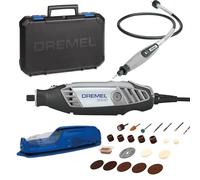Dremel Multiherramienta 3000 130W, juego de 1 herramienta y 25 accesorios, velocidad de 10,000 a 33,000 RPM para corte, 3.2 mm, rectificado, grabado, pulido, afilado, limpieza, Negro, Azul, Plata
