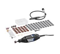 Dremel 3200 Herramienta Rotativa 130W, Multiherramienta con 1 Eje Flexible, 90 accesorios, Velocidad Variable 10.000-35.000 RPM para Cortar, Grabar, Tallar, Lijar, Limpiar, Pulir, Perforar, Afilar