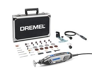 Dremel 4250 Herramienta rotativa de 175 W, kit multiherramienta Amazon Exclusive con 3 complementos y 45 accesorios, motor 175 W con retroalimentación electrónica, velocidad variable 5000-35 000 rpm