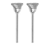 Dremel 442-02 1/2", cepillos de acero al carbono, paquete de 2