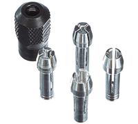 Dremel 4485 Portabrocas y Pinzas (0,8/1,6/2,4/3,2 mm) - Kit de 5 Accesorios para Multiherramientas Incluye 4 Boquillas y Tuerca de Boquilla
