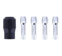 Dremel 4485 Portabrocas y Pinzas (0,8/1,6/2,4/3,2 mm) - Kit de 5 Accesorios para Multiherramientas Incluye 4 Boquillas y Tuerca de Boquilla