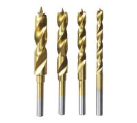 Dremel 636 - Brocas con recubrimiento de titanio, juego de accesorios de 4 brocas para herramienta rotativa (3 mm, 4 mm, 5 mm, 6 mm) para madera, laminado, aglomerado, contrachapado