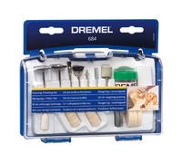 Dremel 684 Kit de limpieza y pulido, juego de accesorios con 20 accesorios para multiherramientas rotativas