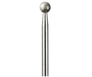 Dremel 7105 - Puntos de bola de diamante 4,4 mm, juego accesorios 2 muelas para herramienta rotativa para grabar, tallar y retocar madera, porcelana, cerámica, vidrio, cuero, plástico