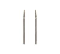 Dremel 7134 - Puntas de cabeza plana de diamante 2,0 mm, juego accesorios 2 muelas para herramienta rotativa para grabar, tallar y retocar madera, porcelana, cerámica, vidrio, cuero, plástico