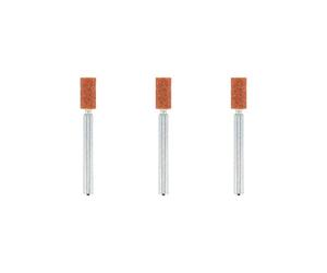 Dremel 8153 Juego de Accesorios de Piedras de amolar de óxido de Aluminio, 3 Piedras de amolar cónicas para amolar y afilar Metales (4,8 mm)