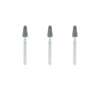 Dremel 84922 Juego de accesorios de piedras de amolar de carburo de silicio, 3 piedras para amolar, afilar y grabar en piedra, vidrio y metales no ferrosos (4,8 mm)