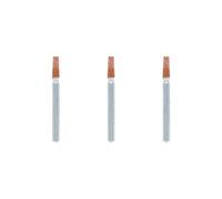 Dremel 997 Juego de accesorios de piedras de amolar de óxido de aluminio, 3 piedras de amolar cónicas para amolar y afilar metales (3,4 mm)