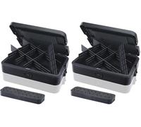 Dremel Black Box Caja de Herramientas con 6 Divisores y Soporte para accesorios, Organizador Personalizable para Accesorios de Multiherramientas, Sistema de Almacenamiento compacto y Apilable