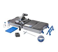 Dremel Blueprint Estación de Sierra Circular Portátil 12V Sin Escobillas con Estación de Trabajo 1x Disco Multimaterial, 1x Guia de Corte, 1x Adaptador de Polvo, 2x Gatos
