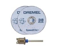 Dremel EZ SpeedClic SC406 Rueda de corte de metal 2-pack, 2 ruedas de corte con 38mm de diámetro de corte para la herramienta rotativa