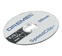 Dremel EZ SpeedClic SC409 Paquete de 5 discos de corte fino, 5 discos de corte con un diámetro de corte de 38 mm para herramientas rotativas