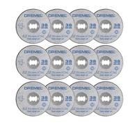 Dremel EZ SpeedClic SC456B Paquete de 12 discos de corte de metal, 12 discos de corte con 38 mm de diámetro para herramientas rotativas