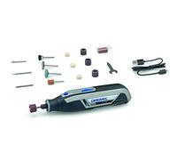 Dremel Lite 7760 - Multiherramienta inalámbrica (Batería 3.6 V, 2.0 Ah, kit con 15 accesorios, cargador USB, velocidad 8000-25000 rpm para tallar, grabar, amolar, limpiar, pulir, afilar y lijar)