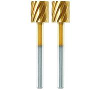 Dremel MAX Broca de tallado de alto rendimiento (115DM) 2 brocas de alto rendimiento con recubrimiento de titanio para tallado y grabado, 7,9 mm, durabilidad máxima de vida