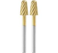 Dremel MAX Broca de tallado de alto rendimiento (117DM) 2 brocas de alto rendimiento con recubrimiento de titanio para tallado y grabado, 6,4 mm, durabilidad máxima de vida