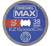 Dremel MAX Disco de corte de alto rendimiento (SC456DM) Disco de corte de metal con sistema EZ SpeedClic, 38 mm, durabilidad máxima de vida