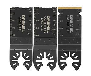 Dremel MM488B - Paquete variado de cuchillas oscilantes multiherramienta, hojas de sierra universales de corte empotrado