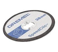 Dremel SC476 - Disco corte Ø 38 mm, juego de accesorios con 5 discos EZ Speedclic para herramienta rotativa para cortar plástico, plexiglás, pladur