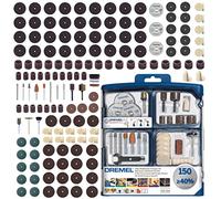 Dremel SC724 Kit de 150 Accesorios Variados - Juego de Accesorios para Herramienta Rotativa para Tallar, Fresar, Amolar, Limpiar, Pulir, Cortar, Lijar y Grabar