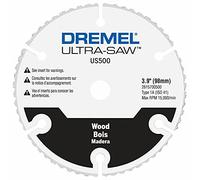 Dremel US500-01 Ultra-Saw Rueda de corte de madera de carburo de 4 pulgadas, color blanco