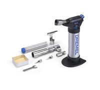 Dremel Versaflame 2200 - Quemador de gas butano estacionario, mini soplete y pistola de calor inalámbricos para soldar, doblar tubos, soldar y retractilar