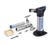 Dremel Versaflame 2200 - Quemador de gas butano estacionario, mini soplete y pistola de calor inalámbricos para soldar, doblar tubos, soldar y retractilar