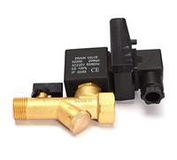 Drenador electrónico automático de aire comprimido de 1/2 pulgada DN15, 1.6 MPa, 24 V, 110 V, 220 V, 380 V, válvula solenoide de drenaje for tanque de gas.(Ac 110v,Type 1)