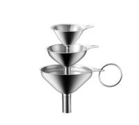 Drenaje de aceite cocina con embudo acero inoxidable | Colador de vino multifuncional Mini juego de boca pequeña y gran diámetro