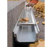 Drenaje de canal con rejillas de acero inoxidable para una gestión del tráfico de alta resistencia, solución eficiente de gestión del agua para entradas y áreas de estacionamiento