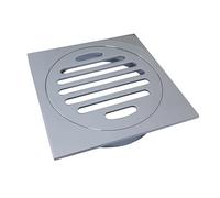 Drenaje de Ducha Cuadrado en Acero Inoxidable Desagüe de Ducha Desagüe de Suelo de baño Inserto de azulejo Desagüe de Suelo Cuadrado antiolor(Silver)