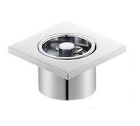 Drenaje de piso cuadrado de cobre, 62 x 62 mm, accesorios de drenaje DN50, antiobstrucción, válvula de drenaje de anillo de drenaje de acuario para baño, ducha, cocina, garaje, sótano