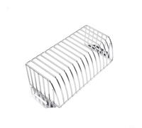 Drenaje de piso de acero inoxidable 304 para techo balcón y tuberías de drenaje al aire libre, diseño de esquina de pared de fila lateral evita obstrucciones de agua, hojas y desechos (L)