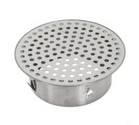 Drenaje de piso de acero inoxidable para tuberías de techo y balcón, diseño hueco que evita el bloqueo de escombros, se adapta a tuberías de drenaje de PVC para un flujo eficiente de agua de lluvia