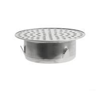 Drenaje de piso de acero inoxidable para tuberías de techo y balcón, diseño hueco que evita el bloqueo de escombros, se adapta a tuberías de drenaje de PVC para un flujo eficiente de agua de lluvia