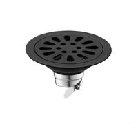 Drenaje de piso de ducha fabricado con acero inoxidable 304 con inhibición pasiva de reflujo y función de trampa de agua (redondo)