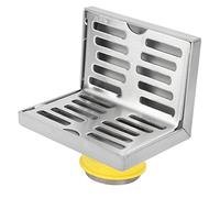 Drenaje de Piso de Esquina en Acero Inoxidable Forma L Drenaje Lateral para Pared Tubería 50 mm Resistente a la Corrosión Duradero 10 cm