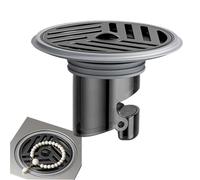 Drenaje de piso de protección contra reflujo - tapón antiolor de 6,8x6,8cm, aplicado a escala | El acero inoxidable evita el reflujo del fregadero del desagüe del colador con facilidad, válvula de