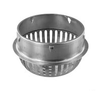 Drenaje de piso de techo de acero inoxidable 304 con filtro antiobstrucción, diseño silencioso y elevado para borde para techos planos, balcones y terrazas (200 mm)