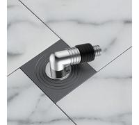 Drenaje de piso para lavadora, cabeza de codo del drenaje del piso para desagües de piso de baño, lavadoras, contenedores de drenaje (B)