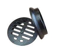 Drenaje de Piso Redondo Hierro Fundido, Rejilla de Drenaje para Césped Exterior, Tapa Desague Terraza Antibloqueo para Balcones y Azoteas(11 cm/4 in)