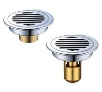 drenaje de piso, Rejillas de drenaje for suelo baño, cobre, for ducha, balcón, 10 cm y 12, dispositivo desodorizante galvanizado(Burgundy)