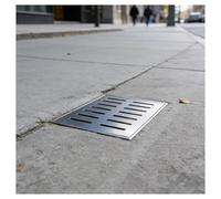 Drenaje de Suelo Acero Inoxidable con Marco Tapa de Rejilla Desagüe, Rejilla Cuadrada Acero Inoxidable Aguas Pluviales para Baños, Duchas Exteriores(50x50x3cm/19.7x19.7x1.2in)